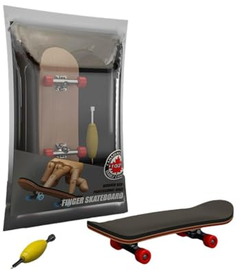 Generisch Finger-Skateboards – Holz, Mini-Skateboard, Anti-Rutsch-Matte | Hand-Auge-Koordination, Fingerbrett, Skate-Spielzeug für Kinderpartys, Taschenfüller