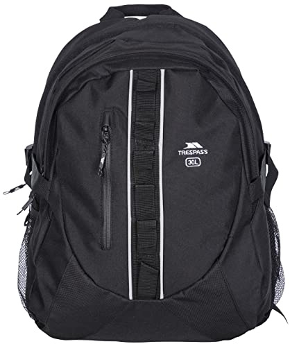 Trespass Deptron 30 Litre Water Resistant Laptop Backpack in Purple & Black
