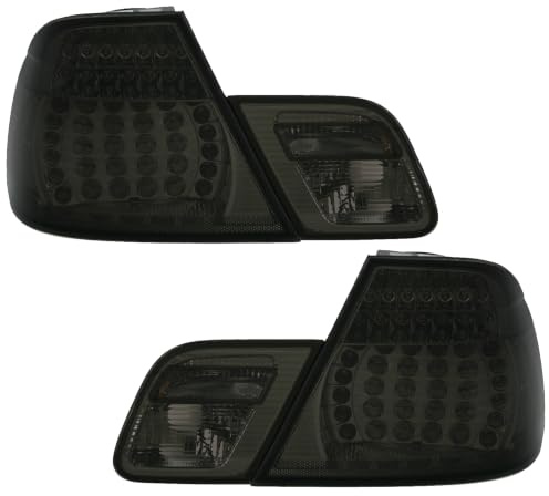 Eagle Eyes LED Rückleuchten Set in Smoke (Rauchgrau) | LED, 4-teiliges Set, Plug&Play, inkl. Widerstände, Anschluss über OE-Stecker, Vor-Facelift, inkl. Dichtung, Schwarz,
