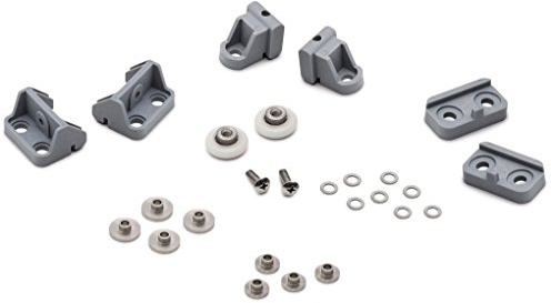ShowerPart Single Top and Bottom Shower Door Rollers/Runners L017-1, 19mm Diameter, 5mm Thickness, Nylon Replacement Parts, 2X