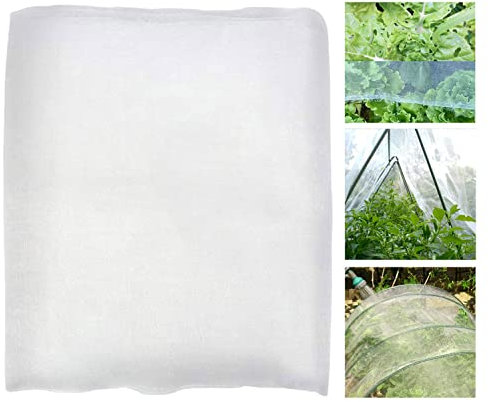 10x12Ft Mosquito Bug Insect Bird Fine Mesh Net Barrier Hunting Blind Garden Screen Netting for Protect Your Plant Fruits Flower