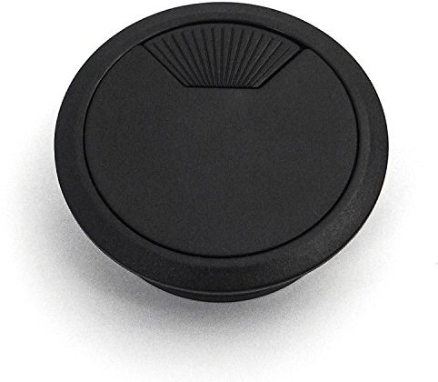 2 Pezzi SO-TECH® Passacavo Guida Cavo Plastica Ø 60 mm nero