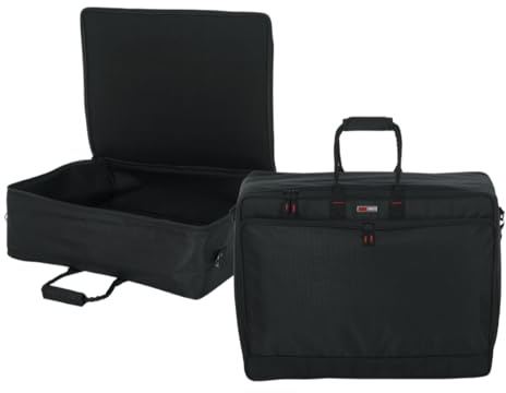 Gator Cases Gepolsterte Nylon-Transporttasche für Mischpult/Geräte mit abnehmbarem Gurt; 25 x 19 x 8 (G-MIXERBAG-2519)