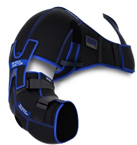 Shock Doctor ICE/Heat Recovery Compression Shoulder & Elbow Wrap Brace, Reusable Gel Ice Packs for Injuries, Hot Cold Therapy