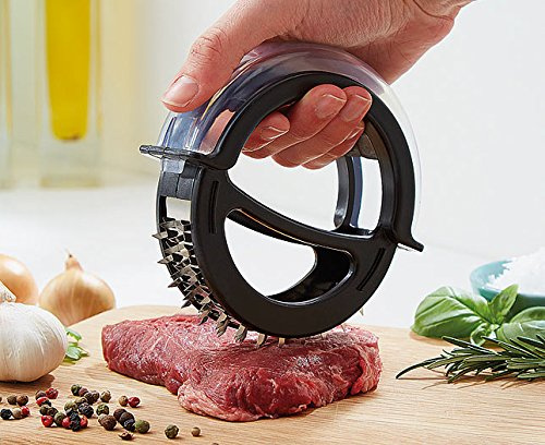 Burwells Rolling Meat Tenderiser Steak Fish Metal Teeth Stainless Steel Blades Steak