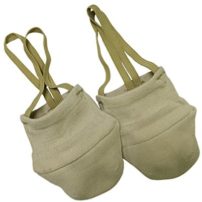 MIKIBANA Elastics Material Design Rhythmic Gymnastics Knitted Soft Shoes,Ballet Dance Half Socks Shoes Skin Color (X-Small)