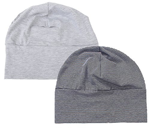 Sharplace Unisex Schlaf Kappe Leichte Weich Baumwolle Mütze Schlafmütze Slouch Beanie Mütze Nachtschlafmütze Schlafhaube Nachtmütze Nachtkappe Schlaf Kappen für Damen Herren