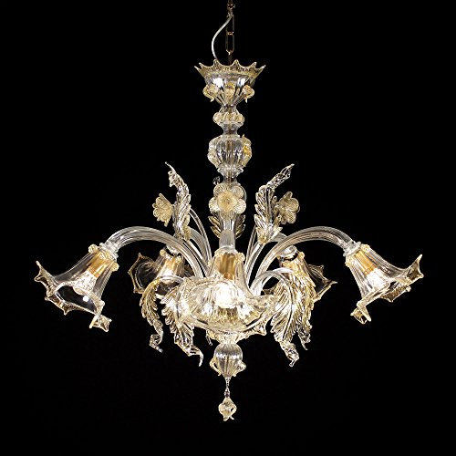 La Giudecca Kronleuchter 5-armig kristall gold