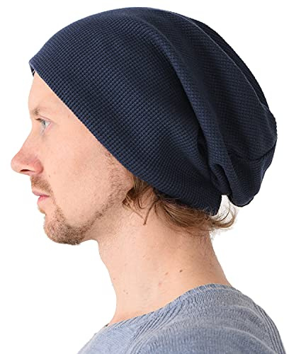 CHARM Slouchy Beanie Hut, Baggy Baumwolle Strick-Mütze | Elastisch, Japanische und Koreanische Mode, Sommer Kopfbedeckung Damen, weite Winter Mützen Herren