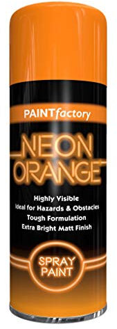 ALL PURPOSE NEON ORANGE 400ML - Professional Satin Finish Spray Wood Color Paint