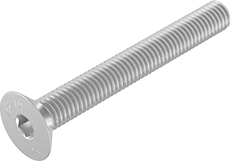 Tornillo avellanado SECCARO M3 x 25 mm, acero inoxidable V2A VA A2, DIN 7991 / ISO 10642, hexágono interior, 20 piezas
