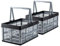 Grizzly 2 x Cajas Plegables con asas - 16 L - Cestas de almacenamiento - apilables