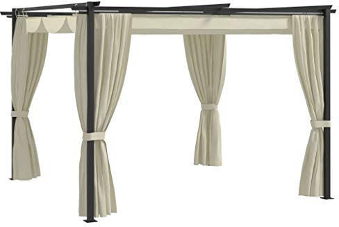 Festnight Gazebo 3x6 cm/3x3 cm Gazebo Padiglione Esterno Patio Feste Gazebo da Giardino con Tetto Poliestere Protezione UV Tendone Padiglione Esterno