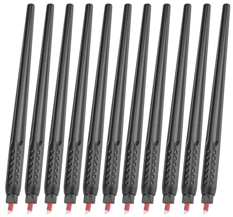 ATOMUS 10pcs Microblading Eyebrow Pen and Blade 12pin Disposable Microblading Permanent Makeup Manual Pen Individual Package