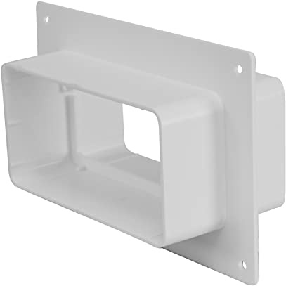 110x55mm Bride Murale - Raccord/Connecteur pour Tuyau Rectangulaire