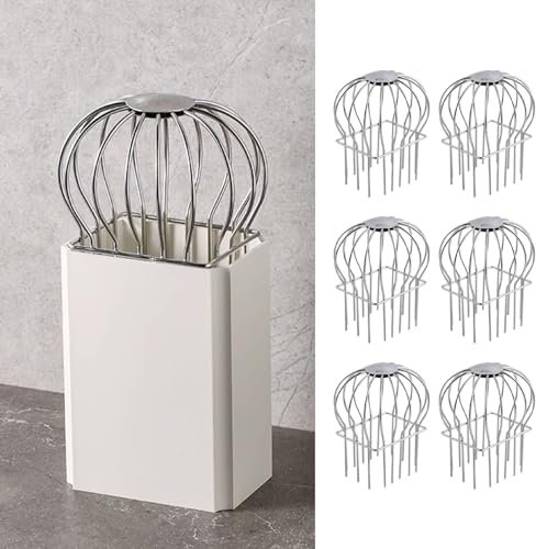 Dachrinnen Schutz Regenrinnenschutz-Fallrohrabdeckung, Edelstahl-Laubschutz für Quadratische Abläufe, Filtersieb zum Blockieren von Blättern und Schmutz ( Color : 6 PCS , Size : Large 9x14cm (3.5x5.5i
