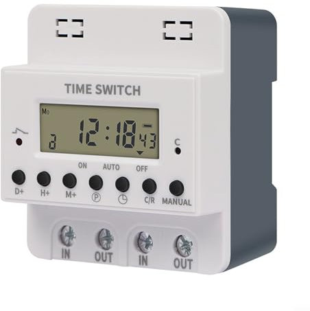 Minuteur intelligent 220 V, interrupteur de minuterie automatique programmable hebdomadaire pour la maison, le bureau, la rue