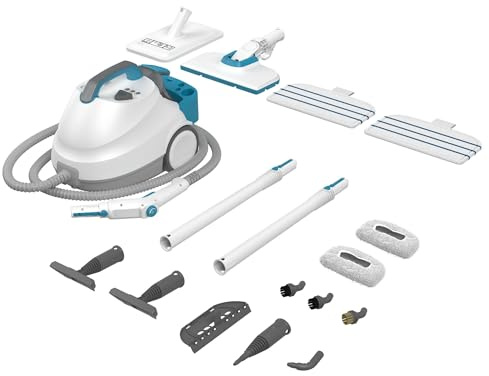 BLACK+DECKER Pulitore a Vapore Multifunzione, 2300W, Pressione 4 Bar, 14 Accessori, Serbatoio da 1,2L, BHSMP2314-QS