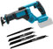 Akku Säbelsäge kompatibel mit Makita 18V Akku, Reciprosäge Elektrische 3500RPM mit 4 Sägeblätter für Schneiden Holz und Metall, 32 mm Hublänge(Keine Batterie)