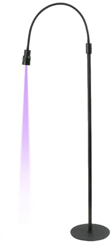 UV-Wimpernlicht mit Fußpedal, UV-Wimpernlampe für Wimpernverlängerungen, mit Verstellbarem Schwanenhals, LED-Wimpernlichtlampe, UV-Licht-Nagellampe (EU-Stecker 5W)