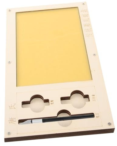 NUOBESTY Cuchillo Para Trinchar Placa De Cera Cortador De Papel Herramienta Para Cortar Papel Paleta De Cera Tabla De Cortar Para Manualidades Tablas Para Cortar Papel Encerado Para