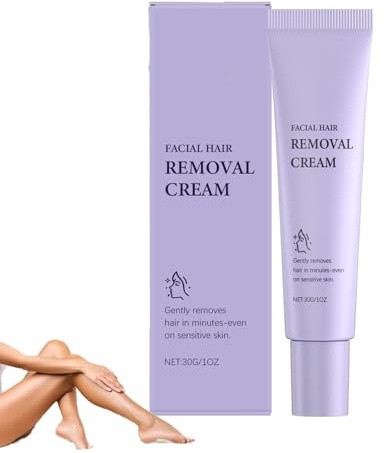 Hydrateology Facial Hair Removal Cream, Gentle and Painless Facial Hair Removal Cream, Hydrateology Face & Body Depilatories with Gentle Formula for Sensitive Areas, Smoother, Hair-Free Skin (1)