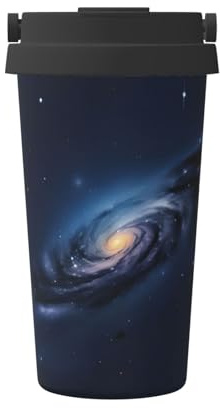 LMNUDS Universe Milky Way Galaxy Printing Insulated Coffee Mug,Leakproof,Stainless Steel Coffee Mug For Office Travel,Outdoor,Gifts,Home