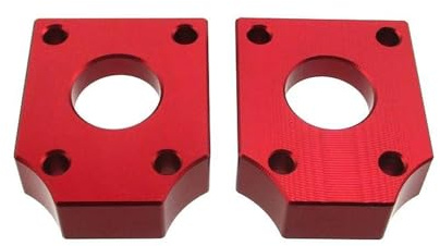 CJELPQ Blocchi di Regolazione del tenditore dell'asse della Catena da 15 mm in Alluminio CNC per Moto da Cross, Motocross e Motard.
