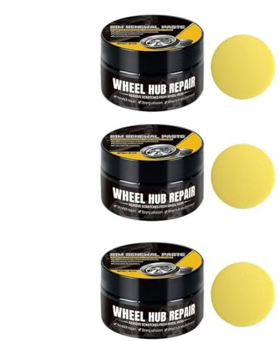 Crema per la cura dei cerchi e riparazione graffi per cerchi auto, rimuove rapidamente lo sporco e dona una lucentezza duratura. Adatta per la ceratura, la lucidatura, la manutenzione, la pulizia e il