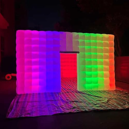 Tente de fête gonflable avec lumières LED et souffleur pour événements et rassemblements en plein air