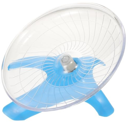 BETOOKY Hamsterhjul med Låg Ljudnivå Löphjul för Dvärghamstrar och Igelkottar Träningshjul Främjar Aktivitet och Hälsa Blå Transparent Design Lämplig för Små Gnagare Hamstrar och