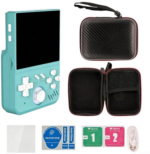 Consola de juegos retro de mano con pantalla IPS HD de 3,5 pulgadas y más de 18000 juegos clásicos, dispositivo de juego portátil con joystick extraíble, batería de 4000 mAh para batería de larga