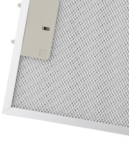 Dunstabzugshauben-Metall-Fettfilter, 250 x 310 mm, 1 Stück, Edelstahl-Abluftsieb, 5-lagiger aluminisierter Ölfang, Küchenabgasreduzierung (2 Stück)