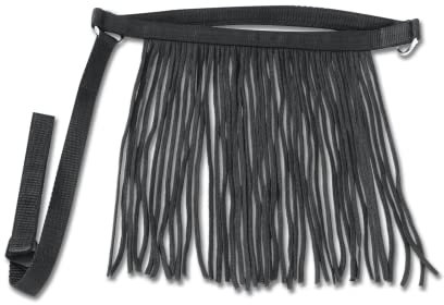 Waldhausen Fliegenfransen mit Kopfteil, schwarz, WB