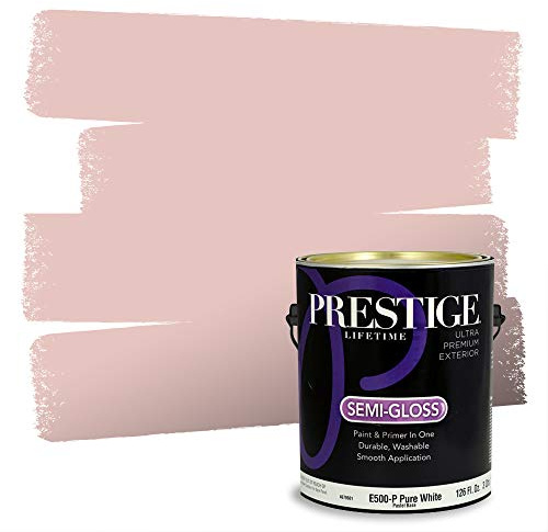 PRESTIGE Exterior Paint and Primer in One, Rose Quartz, Semi-Gloss, 1 Gallon