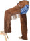 German Wear Herren Western Leder Chaps Hosen, Fransen Reithosen, Cowboy Lederbekleidung für Reiter