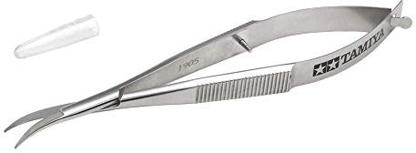 TAMIYA 74151 - Tijeras curvadas (policarbonato, hoja de 12 mm)