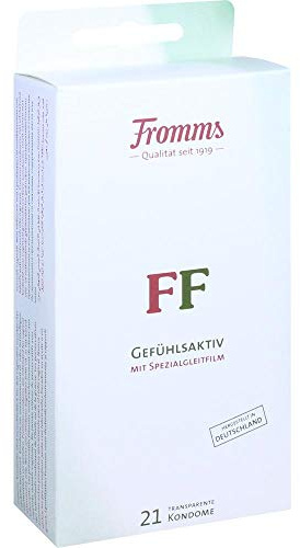 Fromms Kondome 21er Packung, transparente Kondome mit Spezialgleitfilm Made in Germany