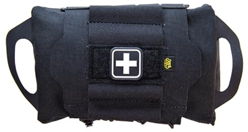 HSGI Sistema IFAK de Alta Velocidad Gear Reflex | Rodillo y Portador | Soporte de Suministros médicos, Black, Bolsa