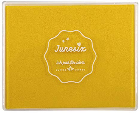 Große Stempelkissen, waschbar, für Scrapbooking, Fingermalfarbe, Stempelkissen für Kinder, für Gummistempel, DIY-Karten, Gemälde, Baby-Fußabdruck (Zitronengelb)
