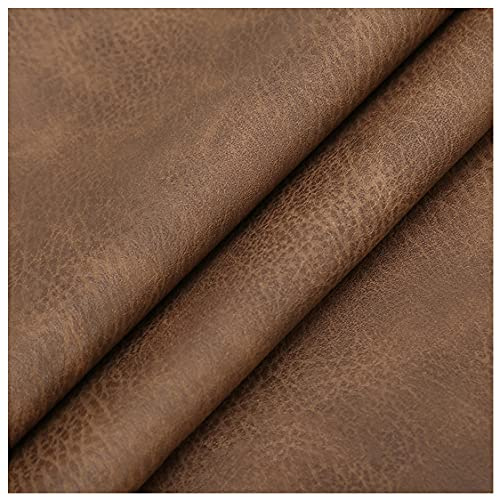 NIANTONG Tela de Tapicería de Polipiel Textura Vintage por Metro 138x100cm Tela de Imitación Cuero de Vinilo 1mm para Sofá, Silla, Muebles, Forro de Automóvil, Manualidades(Color:14)
