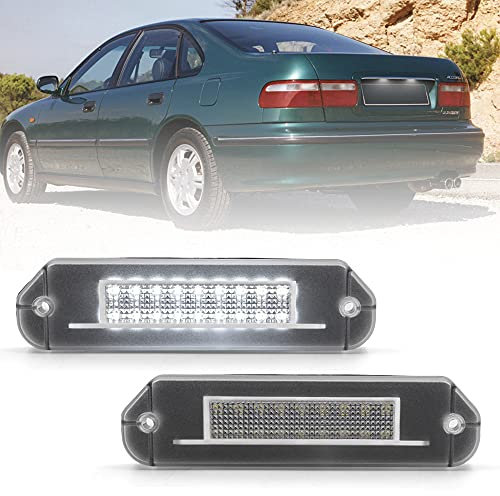 2 x LED-Kennzeichenbeleuchtung, kompatibel mit Hon.da Gen5 Civic EG EJ Limousine Coupe für Prelude BA8 BA9 für Accord CD LED Tag-Lampen
