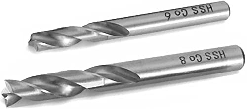 Bestgle Spot Weld Drill Bit Set, 2pcs HSS CO6 & CO8 Cobalt Rotary Spot Weld Cutters, Power Drill Spot Welding Removal Tools for Auto Body Repair & Metalworking, Separate Spot Welded Panels