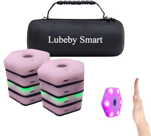 Lubeby Smart Reaktionslichter Box-Training & Agility, 8 Stück | Mehrsprachige App