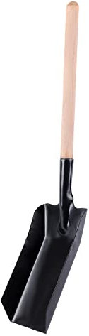 Garronda Kohleschaufel Metallschaufel Kehrschaufel Kohlenschaufel für Kamin Größe: 52 x 11 cm GD-0008 (Schwarz)