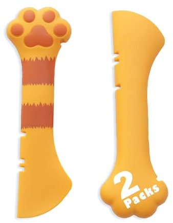 Meow&Woof Cat Wet Food Spoon, Mini Spatula for Pet Canned Food, BPA Free Can Spoons for Animal Feeding, Small Jars Spatulas, Easy Clean Scraper for Dog Food Cans （2 Spoons）
