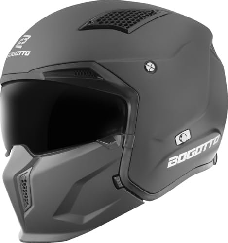 Bogotto Radic 22.06 Helm, schwarz matt, S