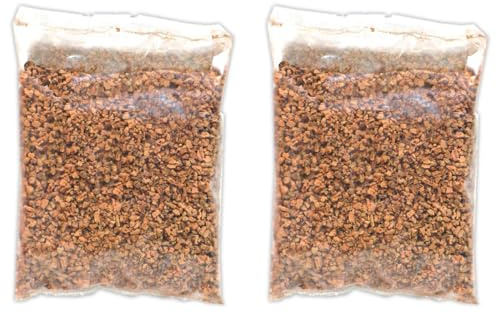 ACAN Tradineur - Pack de 2 Bolsas de Corcho triturado para belén - Accesorio para decoración en el Nacimiento - Ideal para los últimos Detalles
