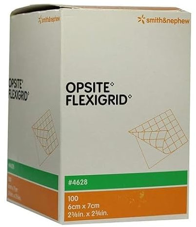 Apósito adhesivo de poliuretano transpirable, 6 x 7 cm, 100 unidades