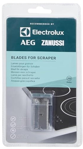 FIGEVIDA Lama per raschietto Piano cottura in vetroceramica, confezione da 10 pezzi E6HUB102 per ELECTROLUX AEG 9029795409